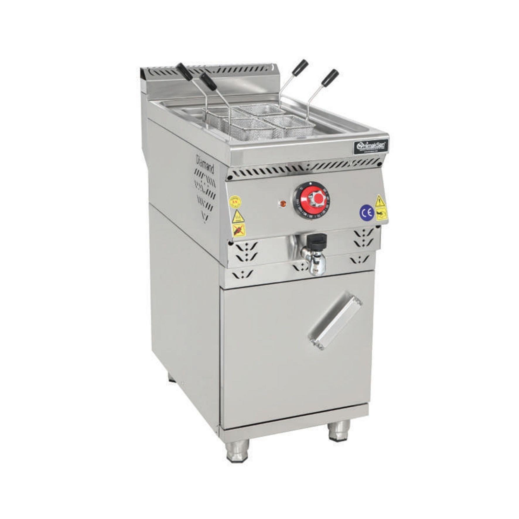 Himaksan Dolaplı 4 Sepetli Makarna Haşlama Makinesi Elektrikli 40x90x85 cm HMK-DMHE 498 (HMK-DMHE 498)