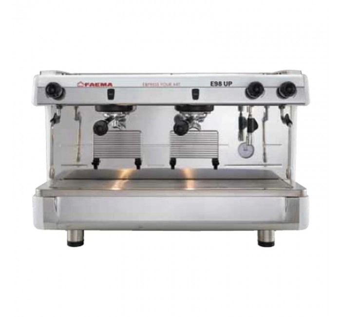 Faema E98 UP S/2 Tall Cup Yarı Otomatik Espresso Kahve Makinesi, 2 Gruplu, Beyaz
