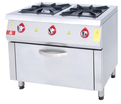 DRN 2 Li Kuzine 2 Ocak 1 Fırın Gazlı ve Lpg Li 100x64x85 Cm DRNKU-1060 (DRNKU-1060)