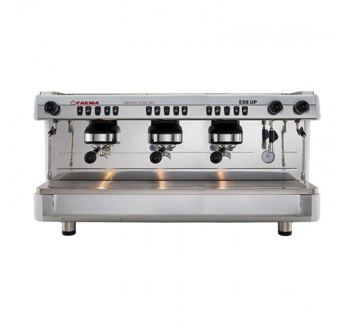 Faema E98 UP A/3 Tam Otomatik Espresso Kahve Makinesi, 3 Gruplu, Beyaz