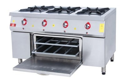 DRN 3 Lü Kuzine 3 Ocak 1 Fırın Gazlı ve Lpg Li 150x64x85 Cm DRNKU-1560 (DRNKU-1560)