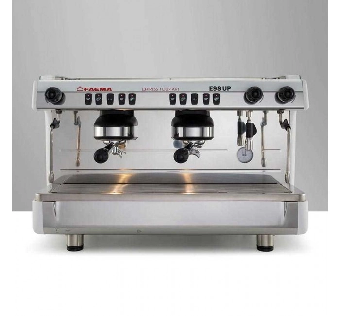 Faema E98 Up Tall Cup Full Otomatik Espresso Kahve Makinesi, 2 Gruplu, Beyaz