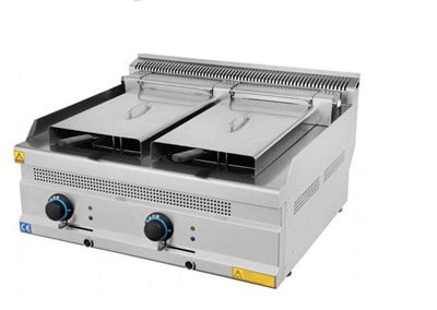 Turhan Çelik Elektrikli Fritöz 12+12 Litre Çiftli 80x70x30 cm TC.7FE800 (TC.7FE800)