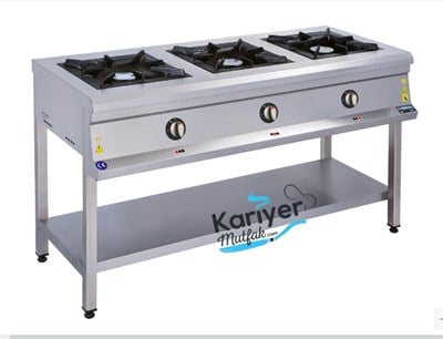 Görkem 3 Lü Taban Raflı Ocak Gazlı ve Lpg Li 150x60x85 Cm 202 (202)