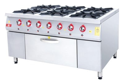 DRN 6 Lı Kuzine 6 Ocak 1 Fırın Gazlı ve Lpg Li 150x104x85 Cm DRNKU-1510 (DRNKU-1510)