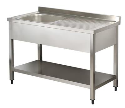 Arisco Paslanmaz Tek Evyeli Tezgah 100x70x85 SN710DL / Sink With 1 Bowl (SN710DL)