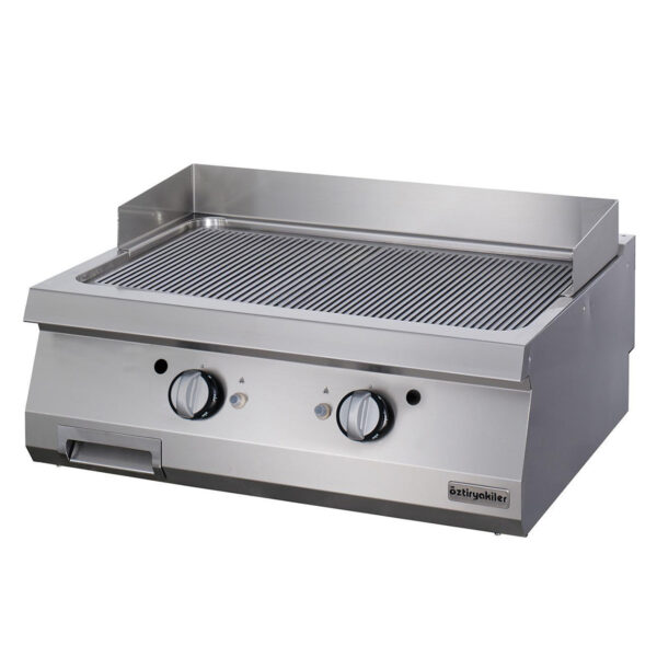 Öztiryakiler OGG 8070 N Gazlı Grill Plate – 700 Seri Set Üstü Oluklu Izgara, 7864.N1.80703.13