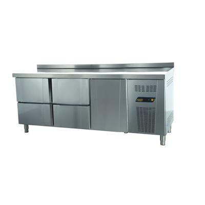 Ndustrio Tezgah Tipi Buzdolabı 4 Çekmeceli + 1 Kapılı Snack Seri TPS-63-4D (TPS-63-4D)