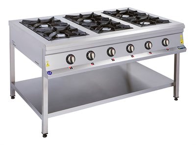 Görkem 6 Lı Taban Raflı Ocak Gazlı ve Lpg Li 150X100X85 cm 208 (208)