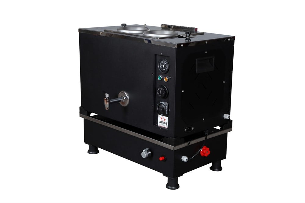Anka 2 Demlikli Black Pro Kompakt Otomatik Çay Kazanı Elektrik-Ng-LPG BPKO2 (BPKO2)