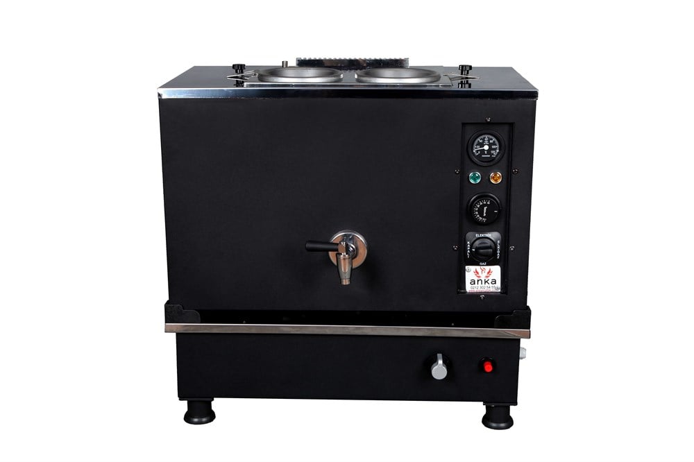 Anka 2 Demlikli Black Pro Kompakt Otomatik Çay Kazanı Elektrik-Ng-LPG BPKO2 (BPKO2)