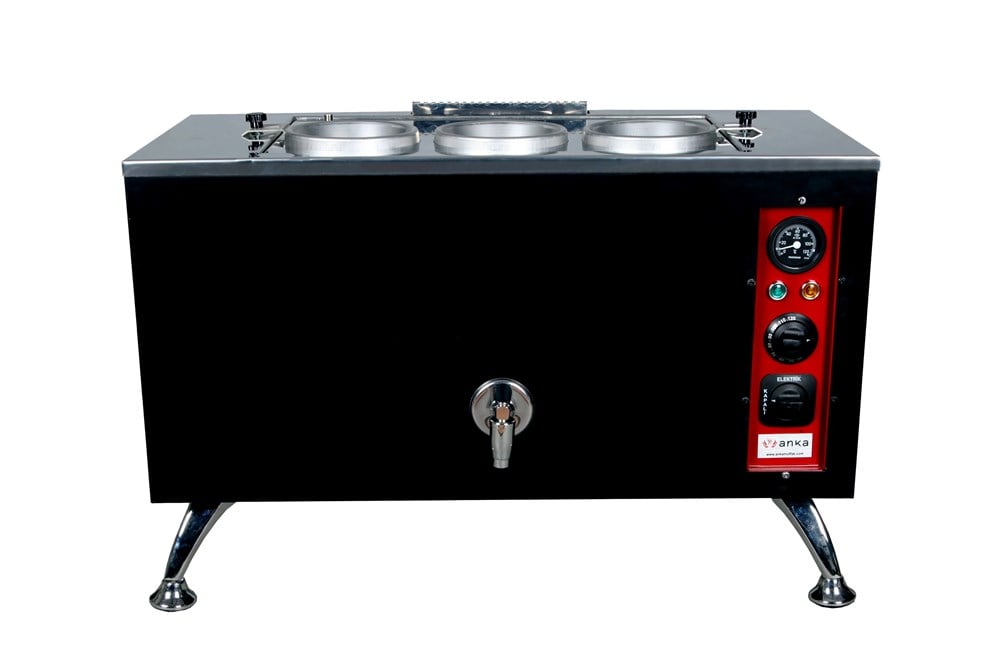 Anka 3 Demlikli Black Pro Kompakt Çay Kazanı Elektrikli BPE3 (BPE3)