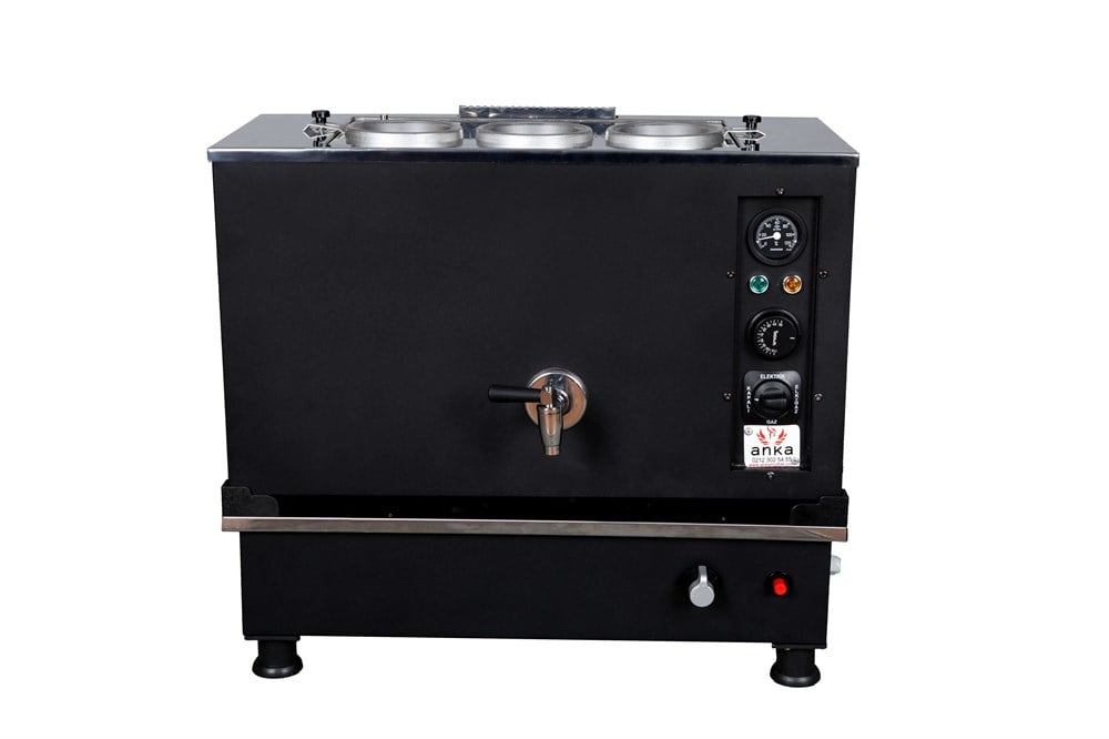 Anka 3 Demlikli Black Pro Kompakt Otomatik Çay Kazanı Elektrik-Ng-LPG BPKO3 (BPKO3)