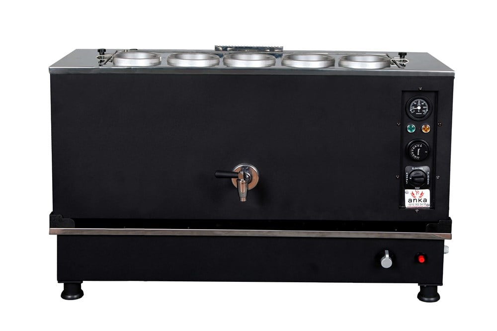 Anka 5 Demlikli Black Pro Kompakt Otomatik Çay Kazanı Elektrik-Ng-LPG BPKO5 (BPKO5)