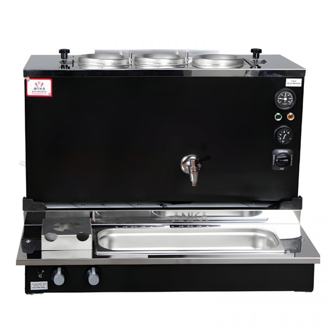 Anka Black Pro Plus Otomatik Çay Kazanı Elektrik-Ng-LPG BPPO3 (BPPO3)
