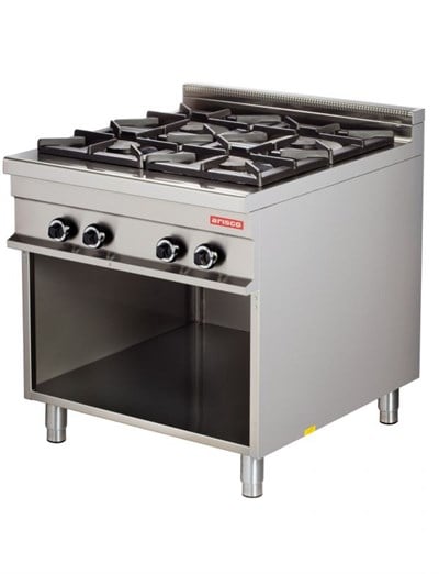 Arisco 4 Gözlü Gazlı Ocak Alt Açık Dolaplı Ce Belgeli 85x90x90 GR921 (GR921)