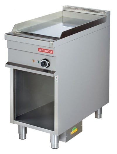 Arisco 40 lık Elektriklli Izgara Alt Açık Dolaplı Pleyt Düz Yüzey EG911 Profesyonel 42,5x90x90 / Range / Electric (EG911)