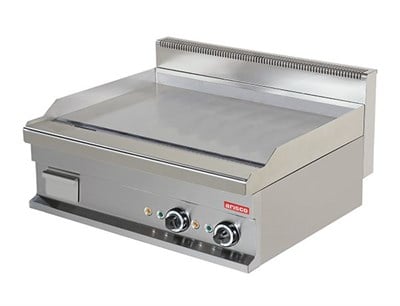 Arisco 80 lik Elektrikli Düz Izgara Pleyt Profesyonel Seri 80x70x29 EG721-S / Fry Top / Electric (EG721-S)