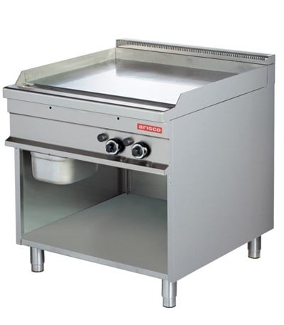 Arisco 80 lik Gazlı Izgara Ce Belgeli Alt Açık Dolaplı Pleyt Düz Yüzey 85x90x90 GG921 / Fry Top / Gas (GG921)