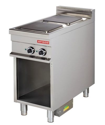 Arisco Elektrikli 2 li Fırınsız Ocak Alt Açık Dolaplı Profesyonel 7 Pozisyonlu Isıtma 42,5x90x90 ER911 / Range / Electric (ER911)