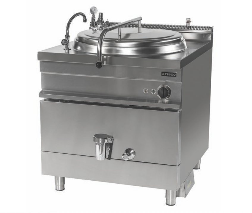 Arisco Elektrikli Kaynatma Tenceresi Profesyonel 150 Litre İndirekt Isıtma 85x90x90 EBP150I (EBP150I)