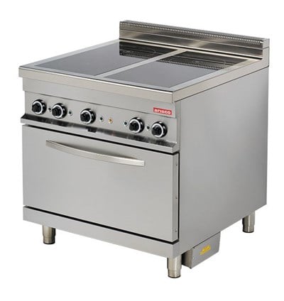 Arisco Elektrikli Kuzine 2 li Isı Camlı Pleyt 2/1 GN Elektrikli Fırın ER922C / Range / Electric (ER922C)