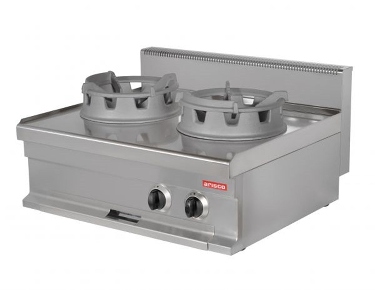 Arisco Gazlı Ce Belgeli 2 Li Wok Ocak Set Üstü 80x70x29 - WR721-S (WR721-S)