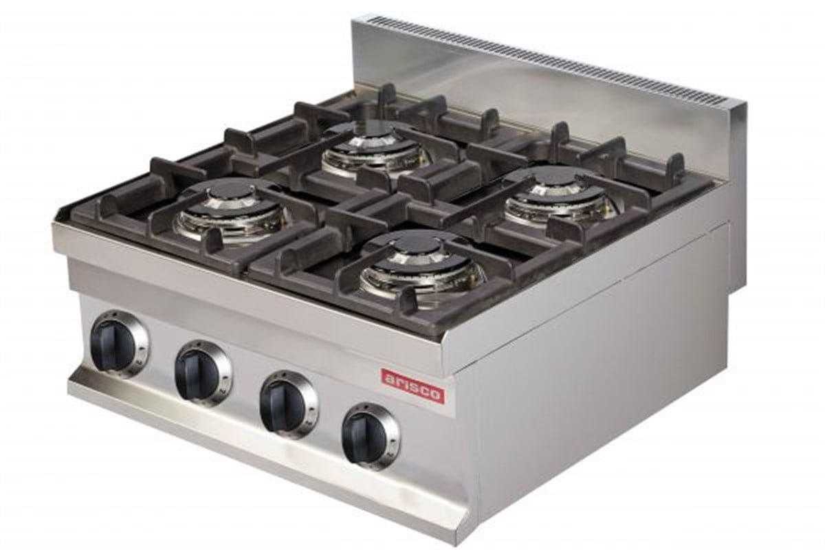 Arisco Set Üstü 4 Lü Ocak Doğalgaz Profesyonel Ocak Ce Belgeli 60x60x26,5 GC606 / GAS COOKER (GC606)