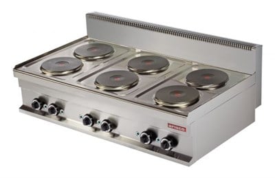Arisco Set Üstü Elektrikli Ocak 6 Pleytli Profesyonel 7 Pozisyonlu Isıtma ER731-S / Range / Electric (ER731-S)