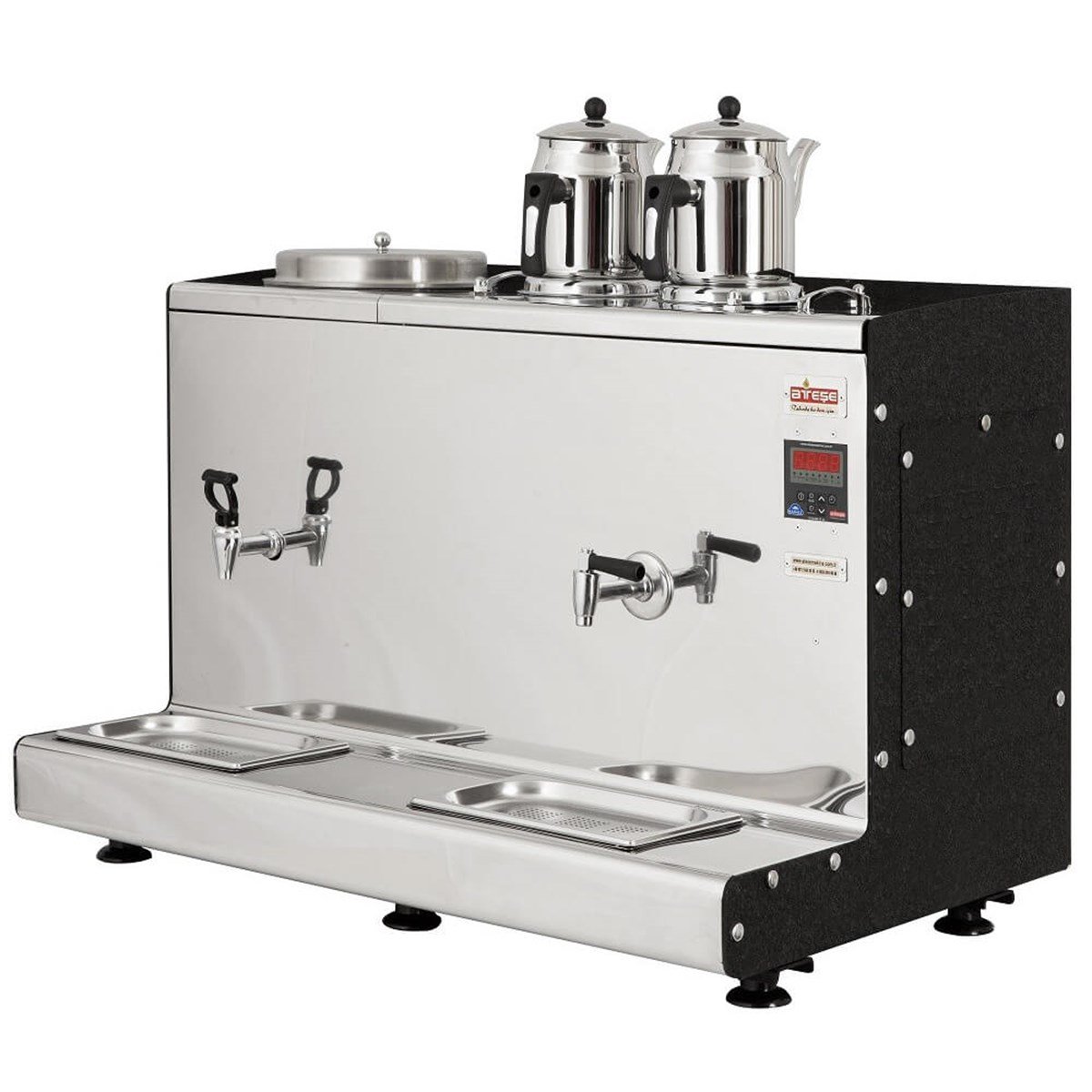Ateşe Aspendos Smart Elektrikli 9 Litre İç Dem 2 Demlikli Çay Makinesi (STATIC ASE450) (STATIC ASE450)