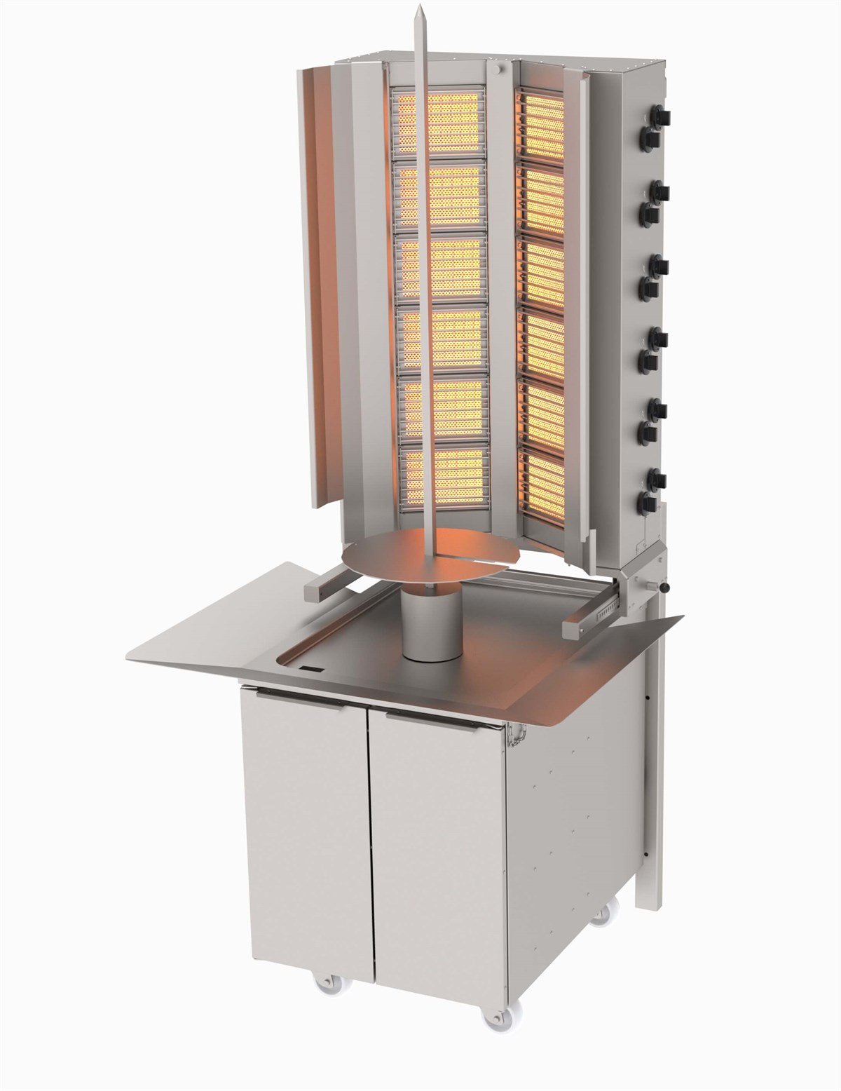 Atalay 12 Radyanlı Gazlı Döner Ocağı Alttan Motorlu Duvara Monte ADG-12D (ADG-12D)