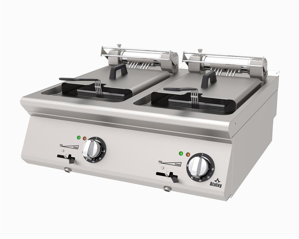 Atalay Elektrikli Fritöz 24 Litre Çiftli 80x73x30 cm AEF-873 (AEF-873)