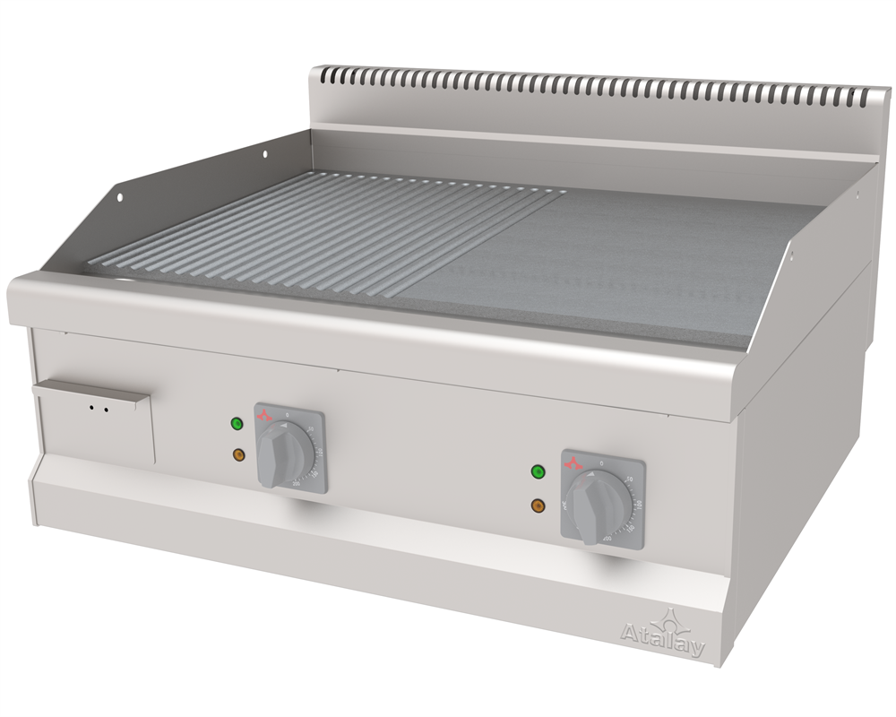 Atalay Elektrikli Izgara Yarı Oluklu Yarı Düz Yüzey 80x70x30 cm AEI-870-ND (AEI-870-ND)