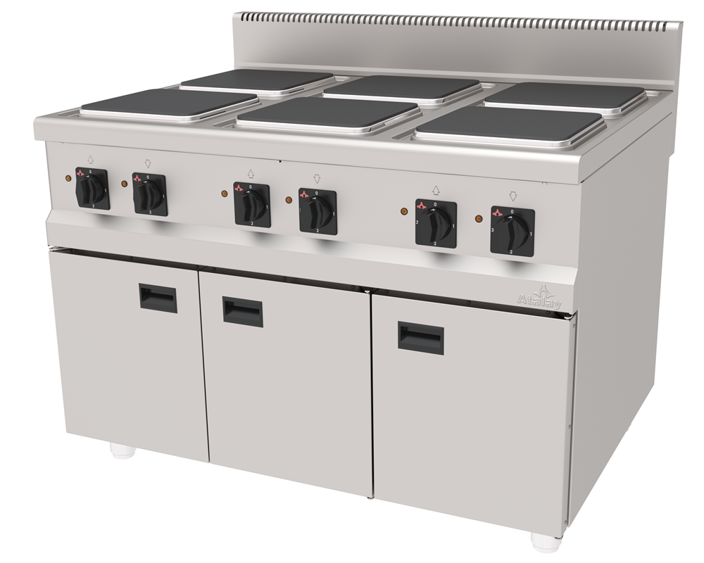 Atalay 6 Pleytli Elektrikli Ocak Alt Dolaplı 120x90x85 cm AEO-1290 (AEO-1290)