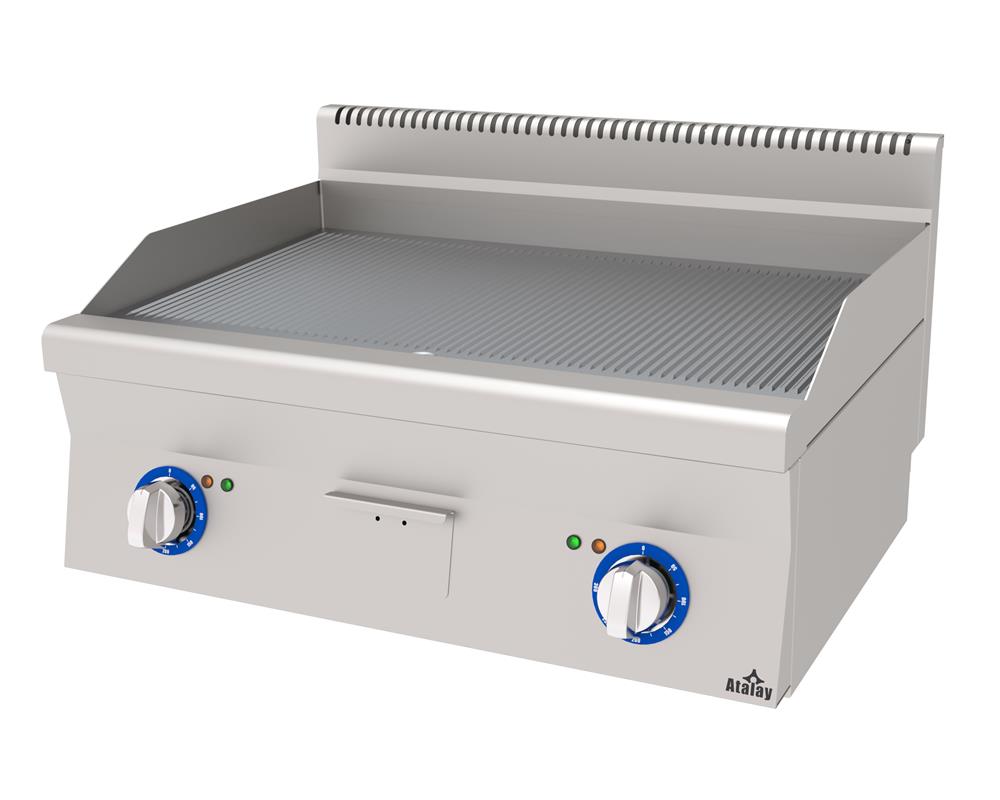 Atalay Elektrikli Pleyt Izgara Oluklu Yüzey 80x60x30 E AEI-860-N (E AEI - 860 / N)