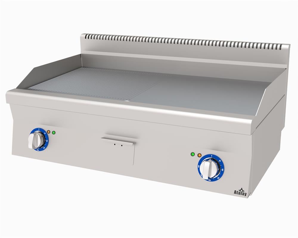 Atalay Elektrikli Pleyt Izgara Yarı Oluklu Yarı Düz Yüzey 100x60x30 E AEI-1060-ND (E AEI-1060-ND)