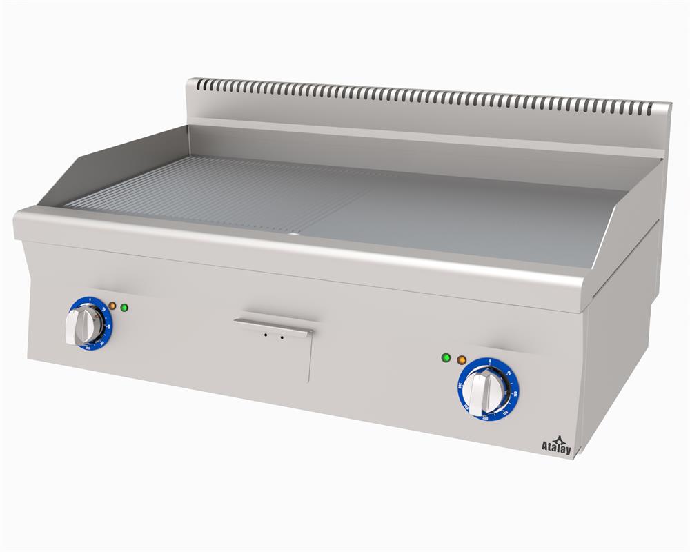 Atalay Elektrikli Pleyt Izgara Yarı Oluklu Yarı Düz Yüzey 100x60x30 E AEI-1060-ND (E AEI-1060-ND)