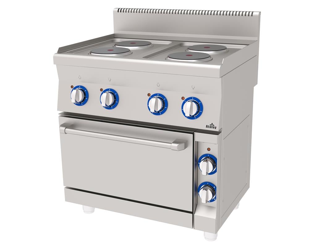 Atalay Kuzine 4 lü Elektrikli Fırınlı Kuzine 80x60x85 E AEK-860 (E AEK-860)