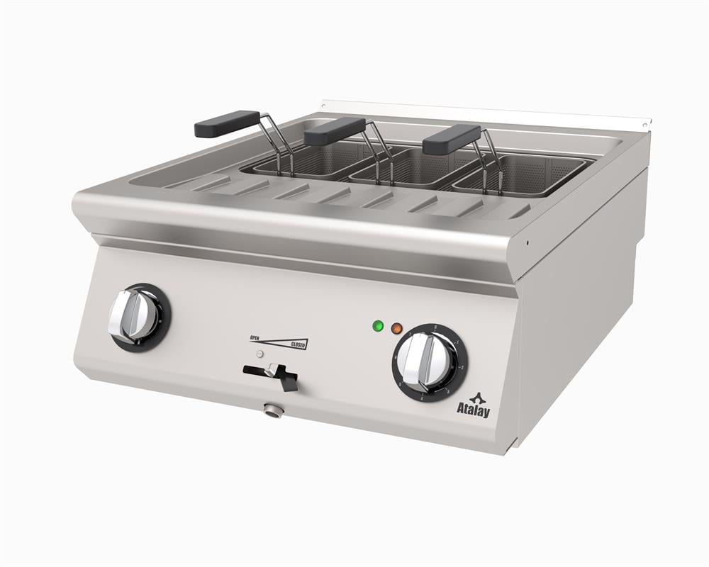 Atalay 3 Sepetli Makarna Haşlama Makinesi Elektrikli 60x73x30 AMP-673 (AMP-673)