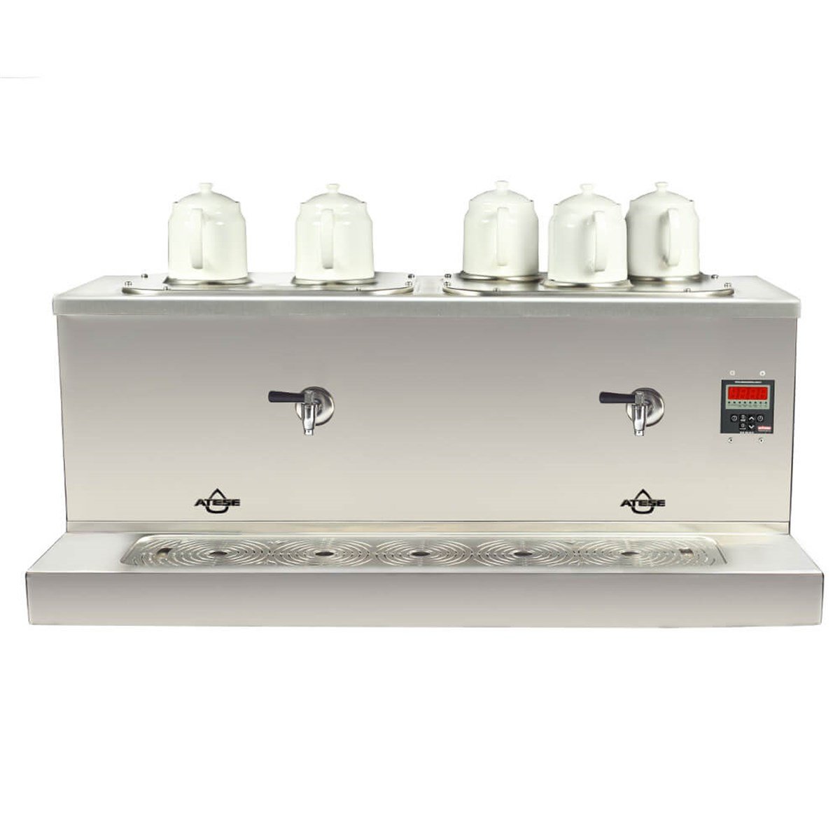 Ateşe Cappadocia Smart Elektrikli 5 Demlikli Çay Makinesi (INOX CSE5) (INOX CSE5)
