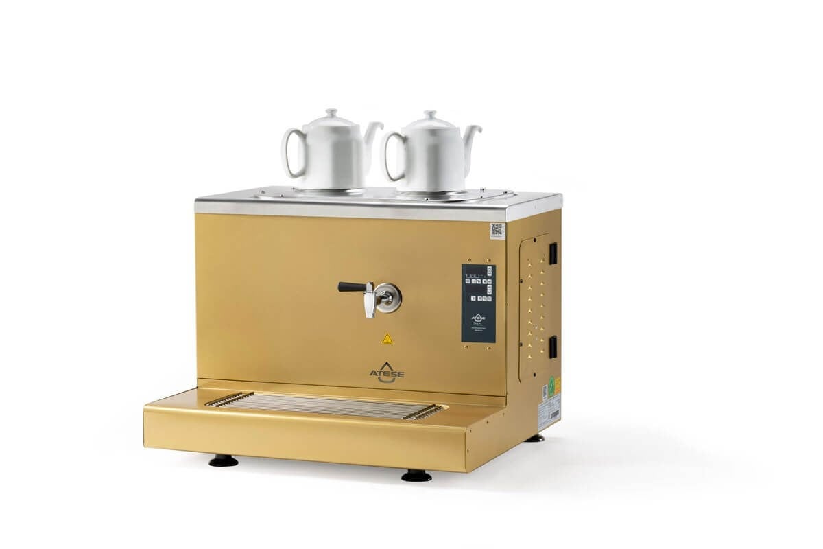 Ateşe Cappadocia Smart Plus Elektrikli 2 Demlikli Çay Makinesi (STATIC CSPE2) (STATIC CSPE2)