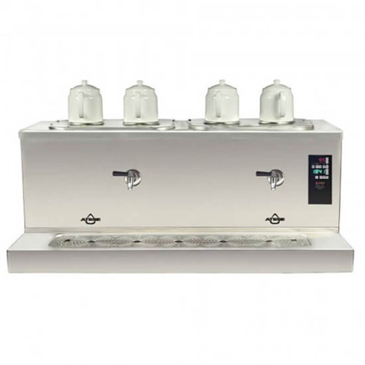 Ateşe Cappadocia Smart Plus Elektrikli 4 Demlikli Çay Makinesi (INOX CSPE4) (INOX CSPE4)
