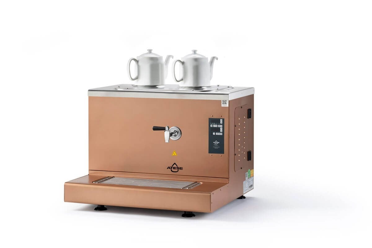 Ateşe Cappadocia Smart Plus Elektrikli 2 Demlikli Çay Makinesi (STATIC CSPE2) (STATIC CSPE2)