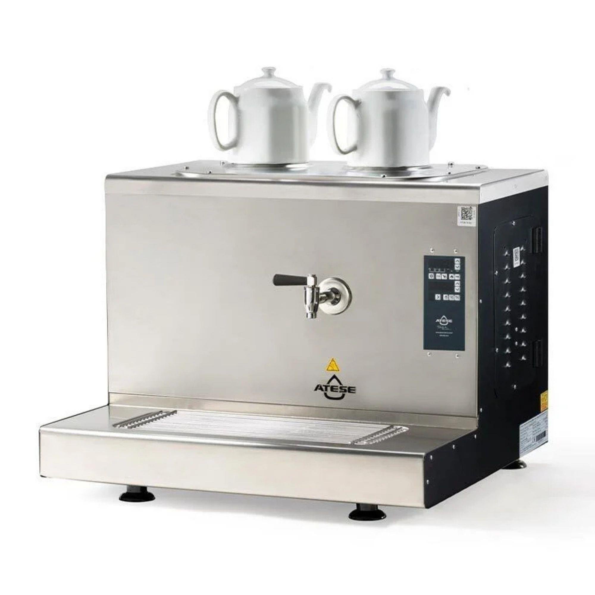 Ateşe Cappadocia Smart Plus Gaz+Elektrikli 2 Demlikli Çay Makinesi (INOX CSPGE2) (INOX CSPGE2)