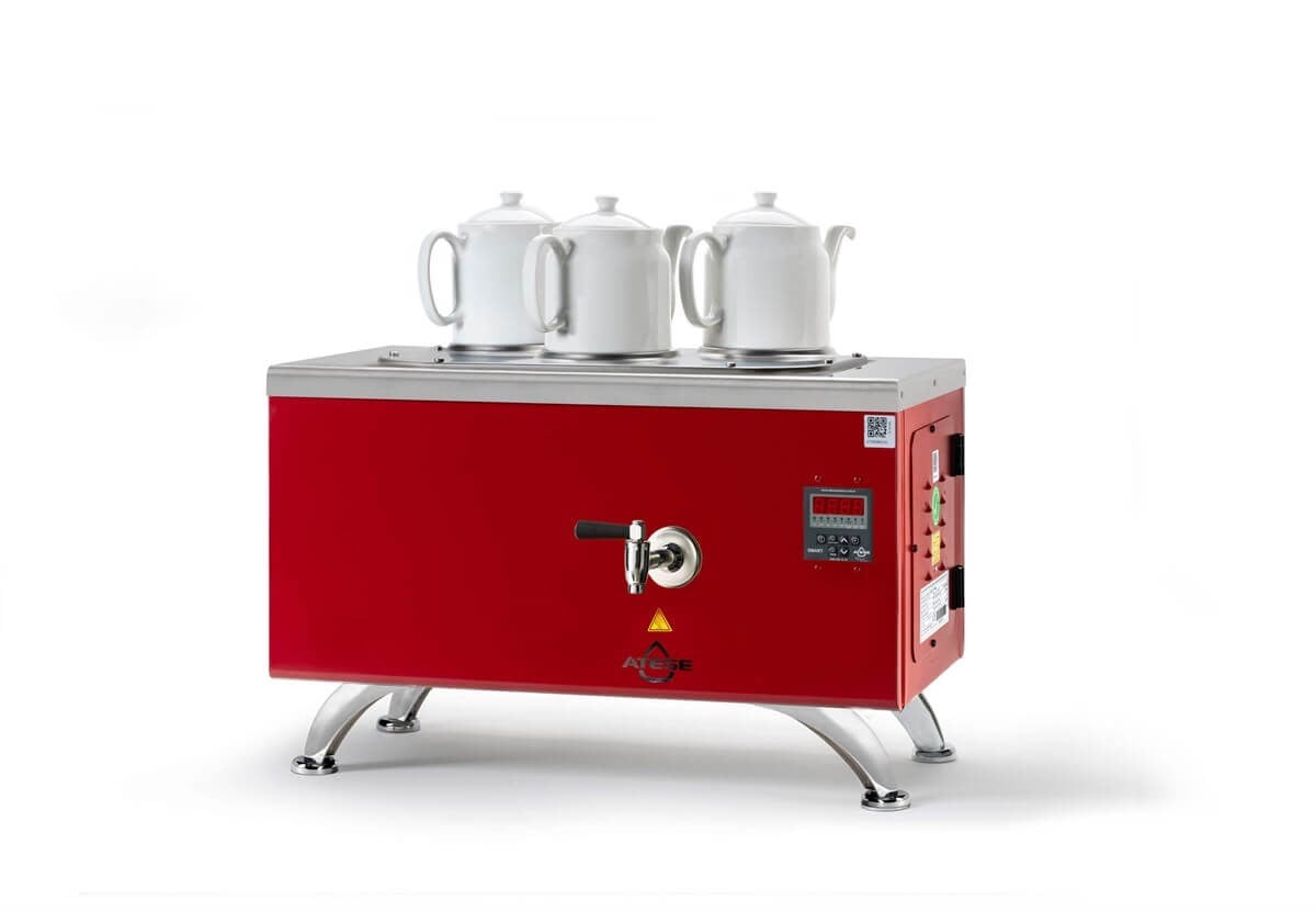 Ateşe Efes Smart Elektrikli 3 Demlikli Çay Makinesi (STATIC ESE3) (STATIC ESE3)