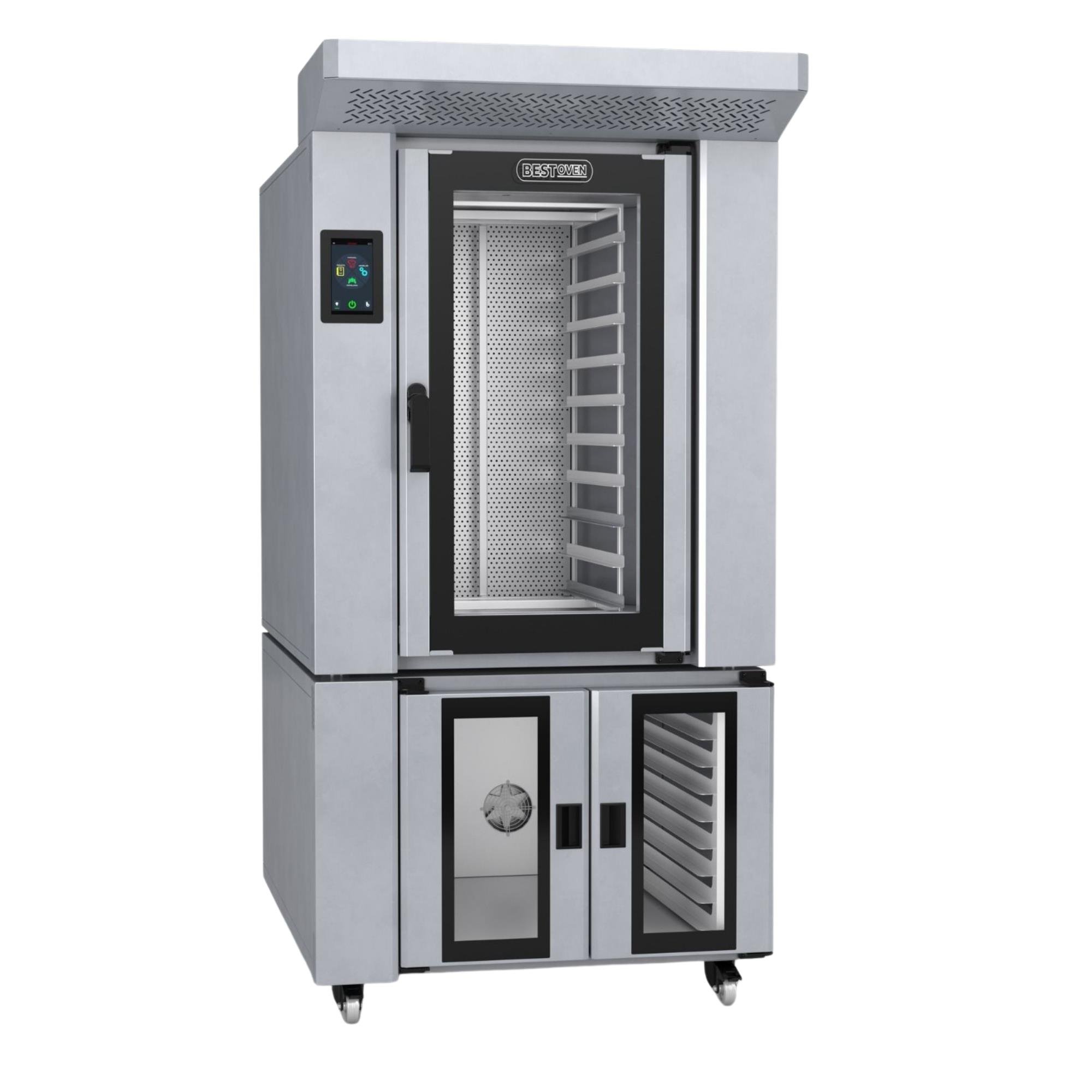 Bestoven 10 Tepsili Döner Fırın Elektrikli Davlumbaz+Mayalandırma BOR-10E+BOF-10E SET (BOR-10E+BOF-10E)