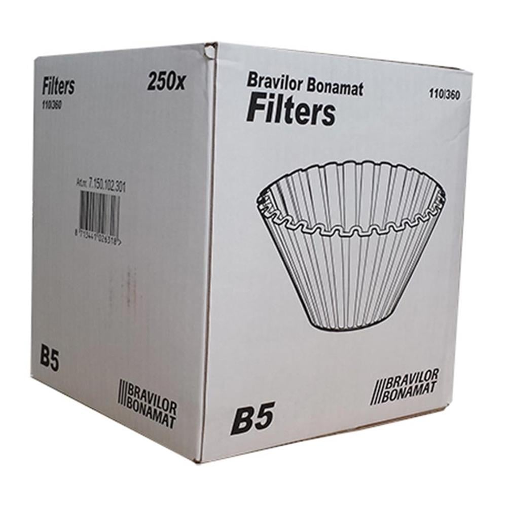Bravilor Bonamat B5 Filtre Kahve Kağıdı 110/360 mm, 250 Adet (110/360)