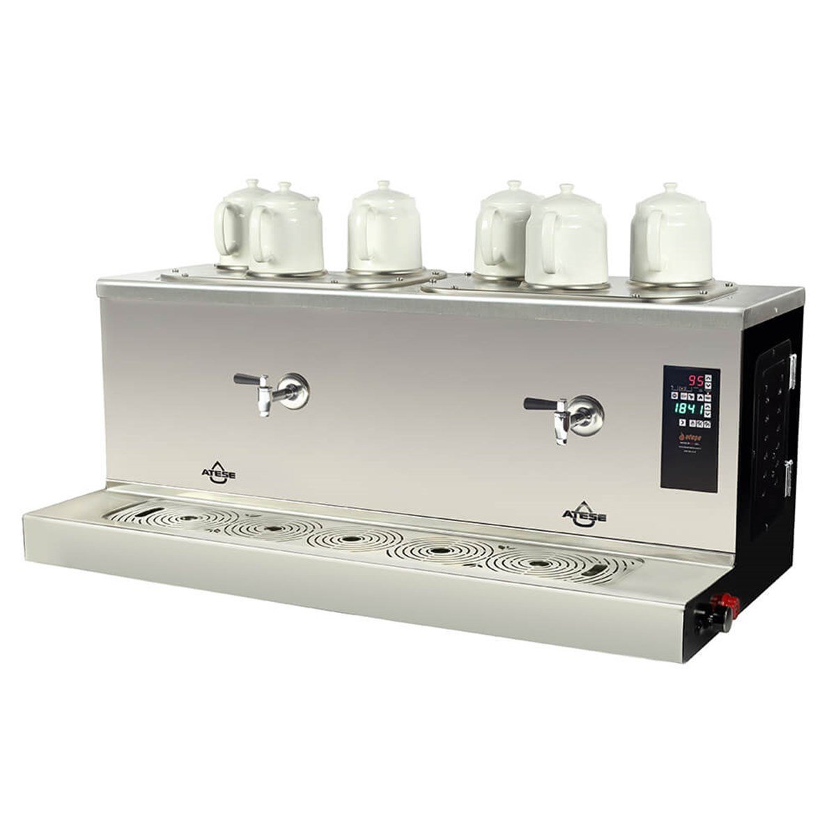 Ateşe Cappadocia Smart Plus Elektrikli 6 Demlikli Çay Makinesi (STATIC CSPE6) (STATIC CSPE6)