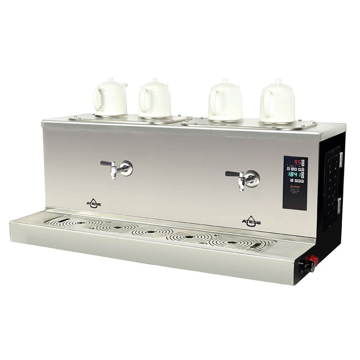 Ateşe Cappadocia Smart Plus Gaz+Elektrikli 4 Demlikli Çay Makinesi (STATIC CSPGE4) (STATIC CSPGE4)