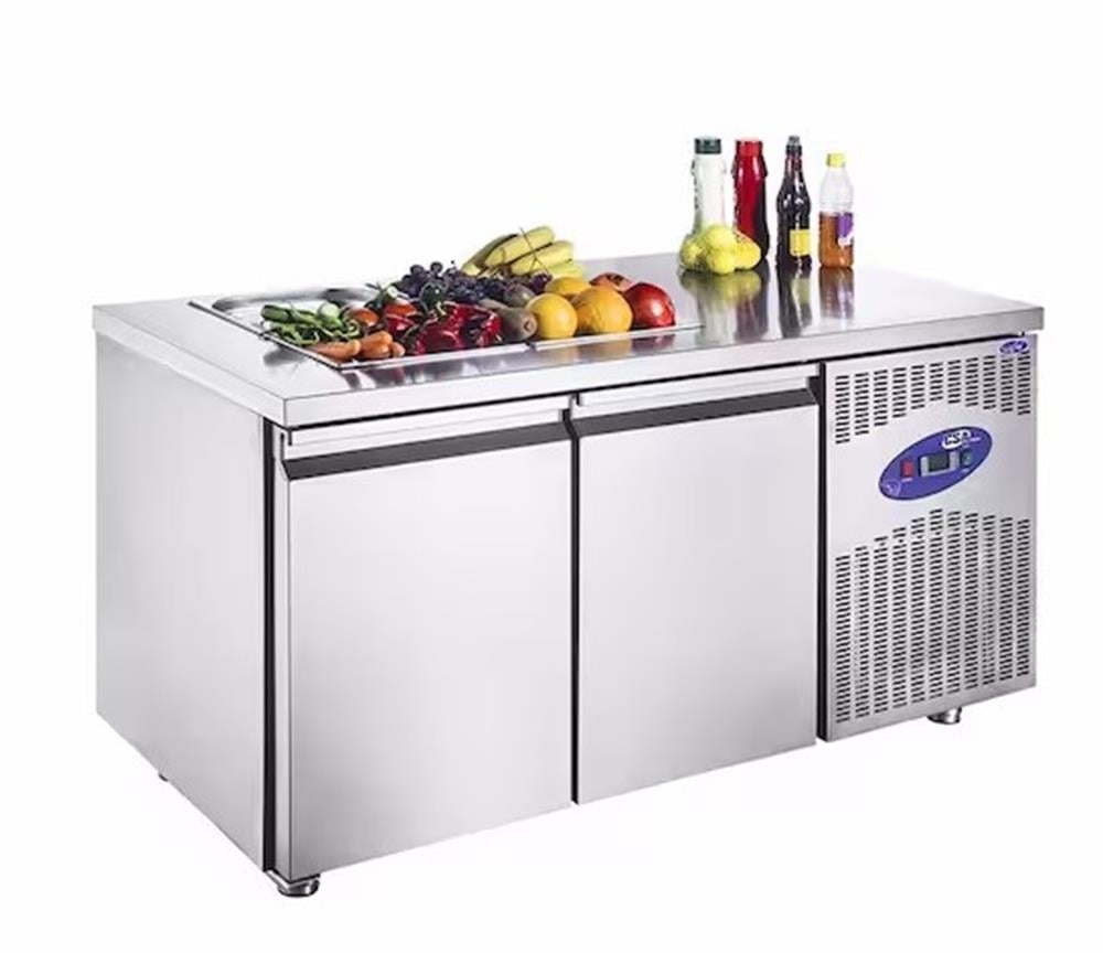 CSA 2 Kapılı Havuzsuz Saladbar 2 Küvetli 141x70x85 Cm CS.TEZ.2.700.SH (CS.TEZ.2.700.SH)